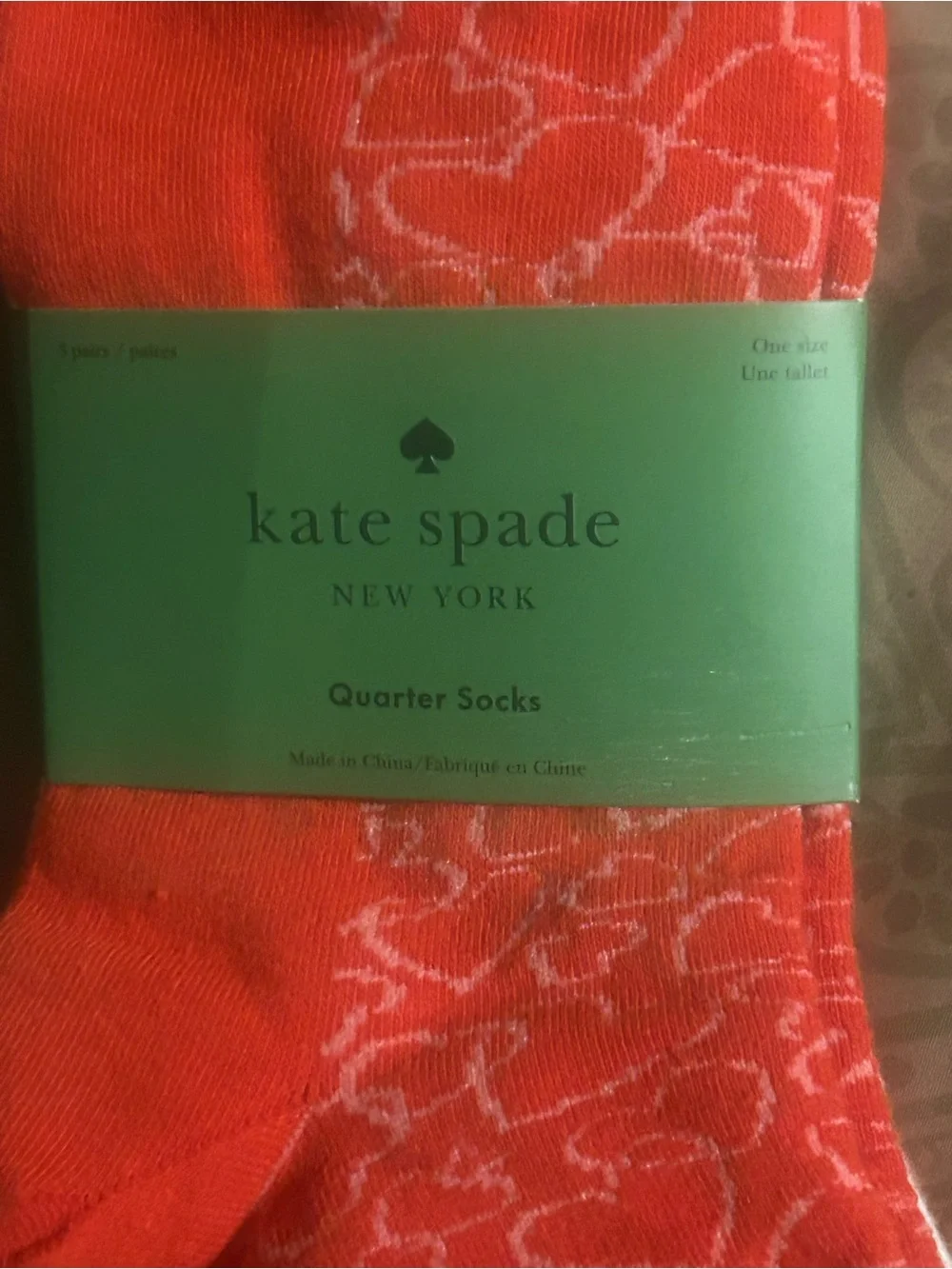 kate spade Quarter Socks 3pk